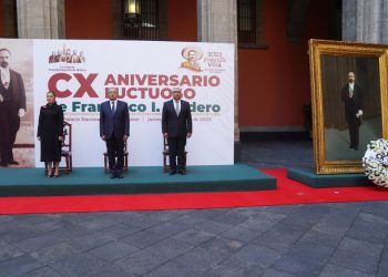 López Obrador rinde homenaje a Francisco I. Madero en el 110 Aniversario Luctuoso