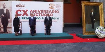 López Obrador rinde homenaje a Francisco I. Madero en el 110 Aniversario Luctuoso