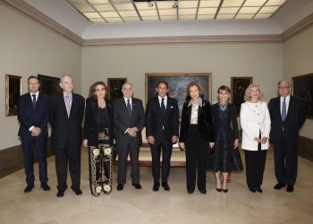 Su majestad la reina doña sofía entrega el premio iberoamericano de mecenazgo 2023 a Valentín Diez Morodo