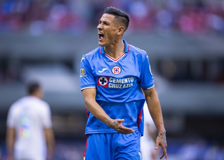 Uriel Antuna of Cruz Azul  during the game Cruz Azul vs FC Juarez, corresponding to Round 09 of the Torneo Clausura 2023 of the Liga BBVA MX, at Azteca Stadium, on February 25, 2023.



Uriel Antuna de Cruz Azul  durante el partido Cruz Azul vs FC Juarez, Correspondiente a la Jornada 09 del Torneo Clausura 2023 de la Liga BBVA MX, en el Estadio Azteca, el 25 de Febrero de 2023.