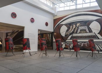 México bárbaro, exposición individual de Néstor Jiménez en la Sala de Arte Público Siqueiros