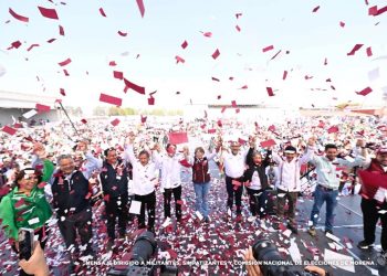 Desde Texcoco, Delfina Gómez apostó por el cambio para el Estado de México