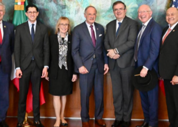 Ebrard y congresistas de Estados Unidos dialogan sobre la agenda bilateral