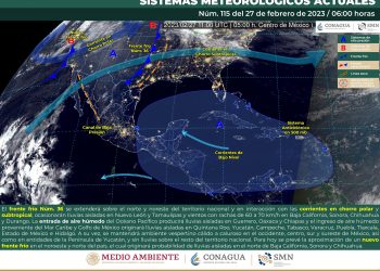 El frente frío 36 se extenderá sobre el norte y noreste del país