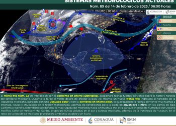El frente frío 32 se desplazará por el norte del país, te contamos