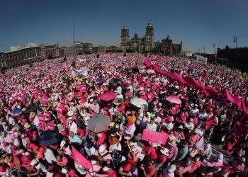 Así fue la concentración masiva Mi voto no se toca en el Zócalo capitalino