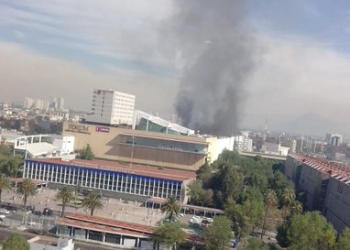 Se registra incendio en Forum Buenavista