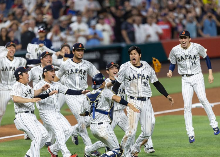 during the game United States (USA) vs Japan, corresponding to the finals of the 2023 World Baseball Classic, at LoanDepot Park, Miami, Florida, on March 21, 2023.

<br><br

durante el juego Estados Unidos (EUA) vs Japon, correspondiente a Semifinales del Clasico Mundial de Beisbol 2023, el el LoanDepot Park, Miami, Florida, el 21 de Marzo de 2023.