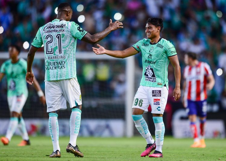 during the game Leon vs Atletico San Luis, corresponding to Round 10 of the Torneo Clausura 2023 of the Liga BBVA MX, at Nou Camp Stadium, on March 04, 2023.

<br><br>

durante el partido Leon vs Atletico San Luis, Correspondiente a la Jornada 10 del Torneo Clausura 2023 de la Liga BBVA MX, en el Estadio Nou Camp, el 04 de Marzo de 2023.