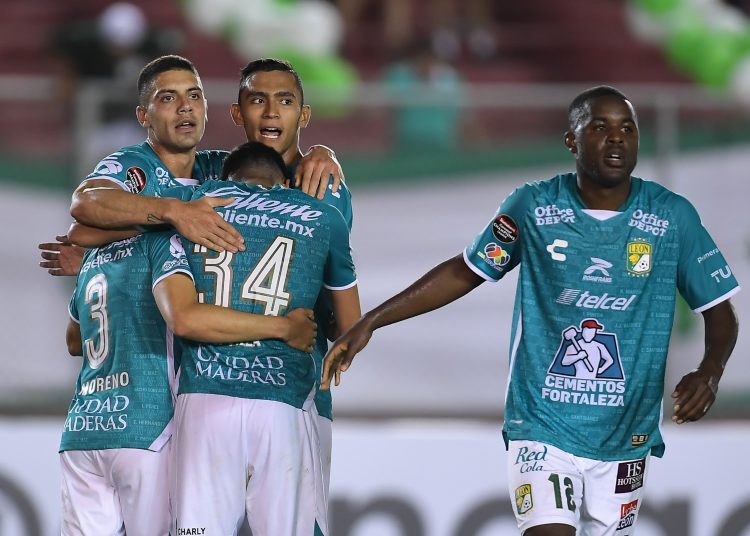 Ivan Moreno celebrates his goal 0-1 of Leon during the game Tauro FC (PAN) VS Leon FC (MEX), corresponding to Round of 16 first leg match of the 2022 Scotiabank Concacaf Champions League, at Rommel Fernandez Stadium, on March 08, 2023.



 Ivan Moreno celebra su gol 0-1 de Leon durante el partido Tauro FC (PAN) VS Leon FC (MEX), correspondiente al partido de Ida de octavos de final de la Liga de Campeones Scotiabank Concacaf 2022, en el Estadio Rommel Fernandez, el 08 de Marzo de 2023.