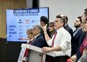 Acusa Alejandro Moreno, que MC es un peligro para la democracia y llama a sus simpatizantes al voto útil en el Edomex y Coahuila