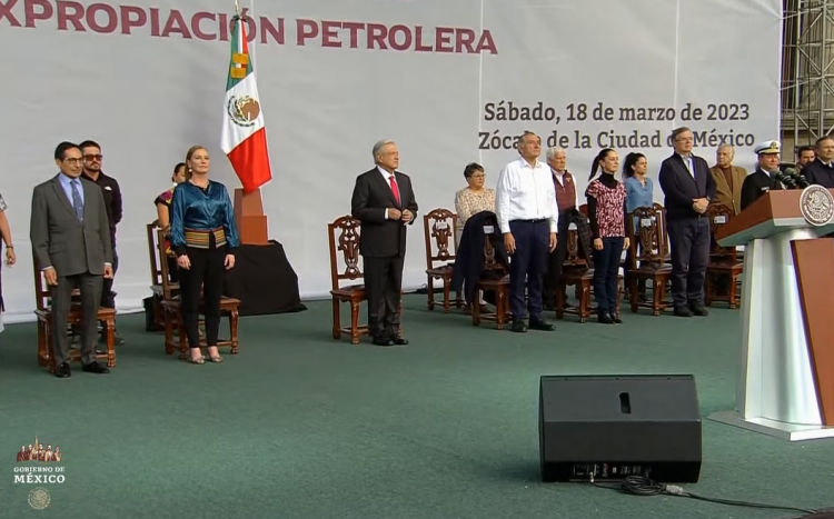 López Obrador encabeza mensaje por el 85 aniversario de la Expropiación  Petrolera - Enfoque Noticias