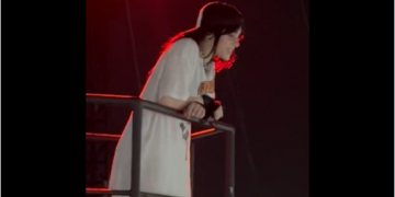 Billie Eilish agradece a sus fans por regresar a su concierto