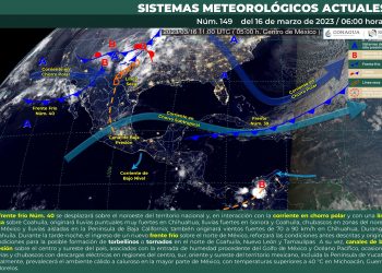 El ingreso de un nuevo frente frío originará la formación de torbellinos o tornados en estos estados