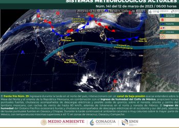 Se prevén lluvias y chubascos con posibles descargas eléctricas y caída de granizo en estas regiones del país