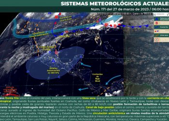 Para este lunes se pronostican lluvias puntuales fuertes en estos estados