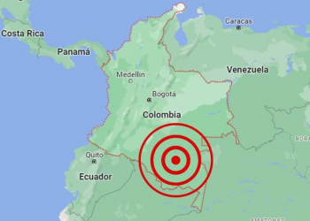 Un temblor de magnitud 5,9 grados sacude a Colombia