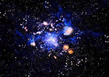 Astrónomos observan el nacimiento de cúmulo de galaxias del universo temprano