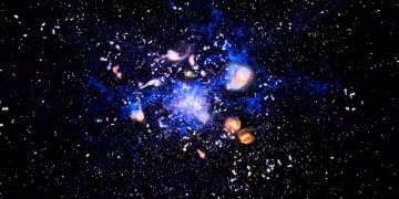 Astrónomos observan el nacimiento de cúmulo de galaxias del universo temprano