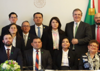 El canciller Ebrard recibe respaldo de fiscalías estatales contra el tráfico de armas en México