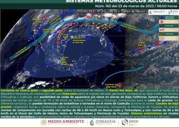 El frente frío 43 recorrerá el norte de la República Mexicana, te contamos