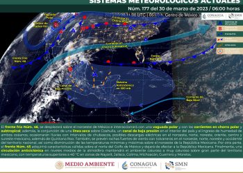 El frente frío 46 se desplazará lentamente sobre el territorio nacional, te contamos