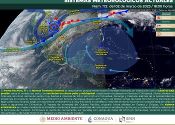 El frente frío 37 recorrerá el noreste y oriente del país