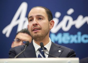 La marcha de acarreados en el Zócalo fue en defensa de la corrupción y opacidad así como para cobijar a Manuel Bartlett: Marko Cortés