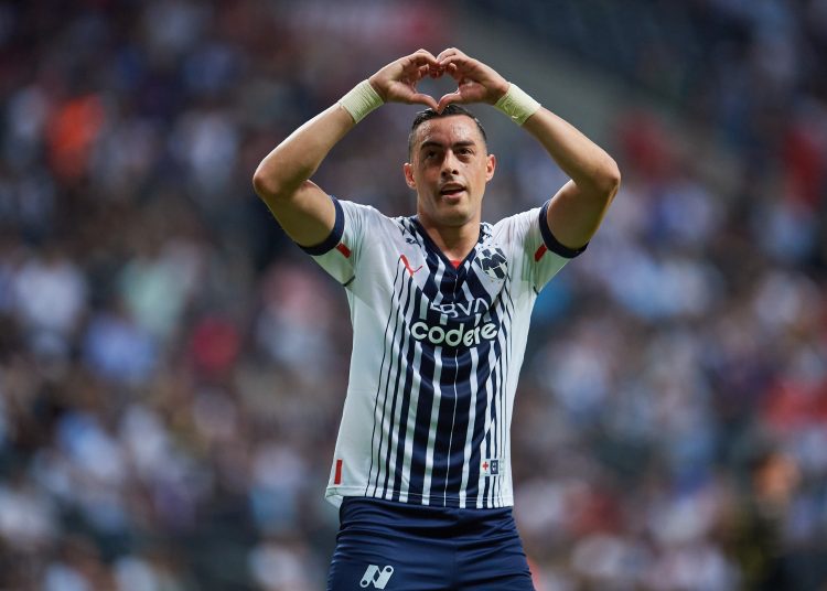 Rogelio Funes Mori celebrates his goal 2-0 of Monterrey during the game Monterrey vs Pumas UNAM, corresponding to Round 17 of the Torneo Clausura 2023 of the Liga BBVA MX, at BBVA Bancomer Stadium, on April 29, 2023.



Rogelio Funes Mori celebra su gol 2-0 de Monterrey  durante el partido Monterrey vs Pumas UNAM, Correspondiente a la Jornada 17 del Torneo Clausura 2023 de la Liga BBVA MX, en el Estadio BBVA Bancomer, el 29 de Abril de 2023.