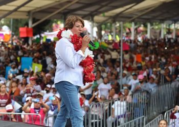 Más de 80 mil mexiquenses en Ixtapaluca, Chalco y Valle de Chalco aclaman a Delfina Gómez tras su triunfo en el debate