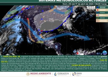 El frente frío 49 se extenderá por el sur del país