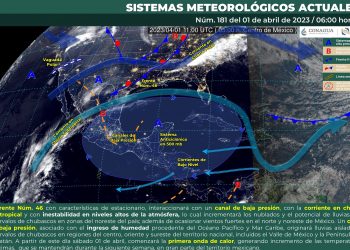 Frente 46 y la corriente en chorro subtropical mantendrán viento con rachas fuertes y chubascos en estas zonas del país