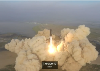 Así fue el lanzamiento del cohete Starship de Space X