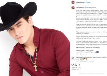 Así confirmó Maribel Guardia la muerte de su hijo Julián Figueroa
