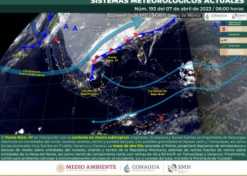 El frente frío 47 se extenderá sobre el norte y el oriente