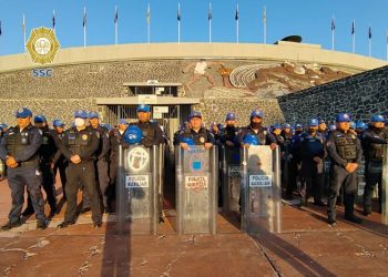 Con motivo del partido de fútbol entre Pumas y Toluca, SSC implementa dispositivo de seguridad y vialidad en Estadio Olímpico Universitario