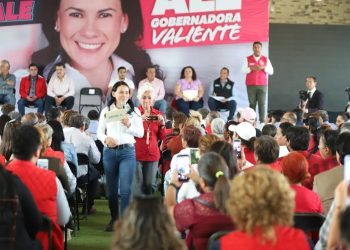 Le estoy pisando los talones a morena y vamos a ganar, asegura Alejandra del Moral