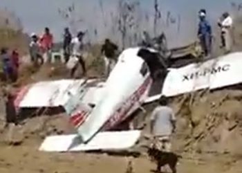 Se desploma avioneta en Puebla