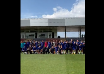 El Barcelona regresó a los entrenamientos tras celebrar el campeonato