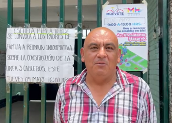 ¿Por qué se oponen padres de familia de la primaria El Pipila a la colocación de un pilote para la Línea 3 del Cablebús?