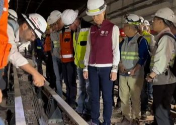 Sheinbaum supervisa los trabajos de la Línea 1 del Metro