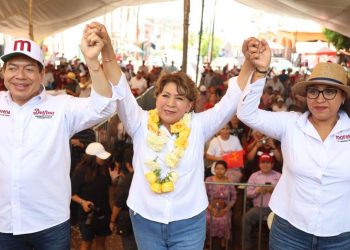 Rehabilitaremos las redes de agua para evitar la escasez en Santo Tomás y Donato Guerra: Delfina Gómez