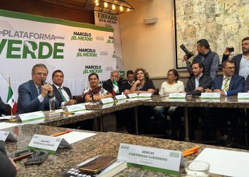 Marcelo Ebrard se reúne con integrantes del Partido Verde