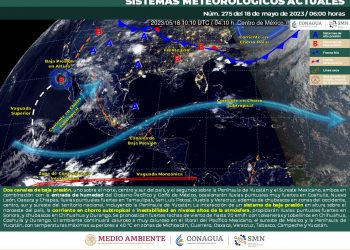 SMN prevé lluvias fuertes y muy fuertes para el territorio nacional