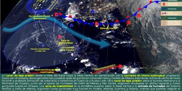 Un canal de baja presión originará chubascos y lluvias
