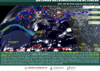 SMN prevé lluvias fuertes en diversos puntos del país