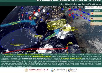 SMN prevé lluvias y chubascos en el norte y noreste del país