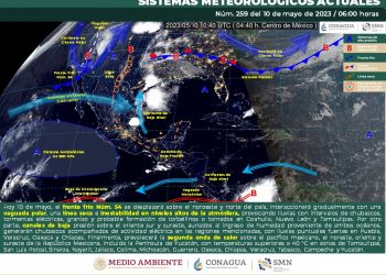 El frente frío 54 se desplazará por el norte del país, te contamos sus efectos