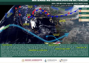 El frente frío 55 continuará afectando el país, te contamos