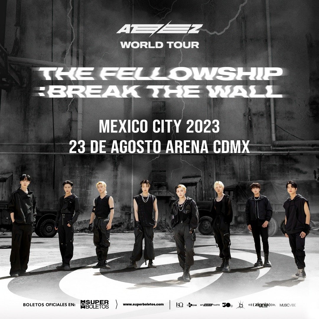 ¡Ateez llega a México con su gira 2023 The fellowship Break the Wall
